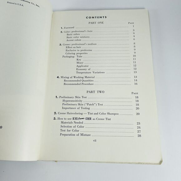 Roux Manual For Professional Haircolorists 1954 VTG Beautician Hair Color Bleach - Picture 9 of 10